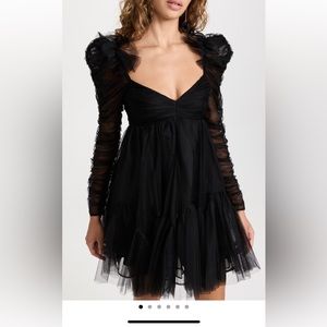 Zimmerman Black Tulle Dress